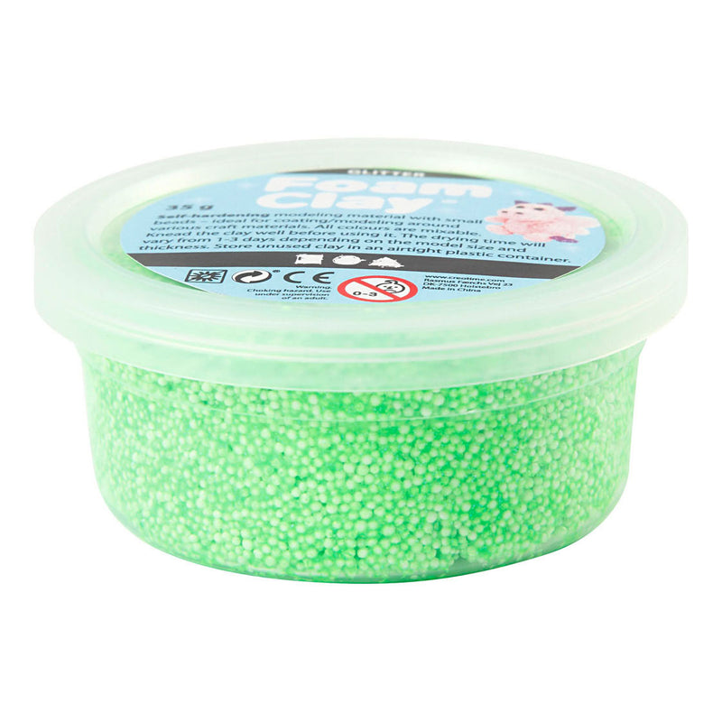 Load image into Gallery viewer, Creativ company https: www.cchobby.nl foam-clayr-glitter-groen-35-gr-1-doosje
