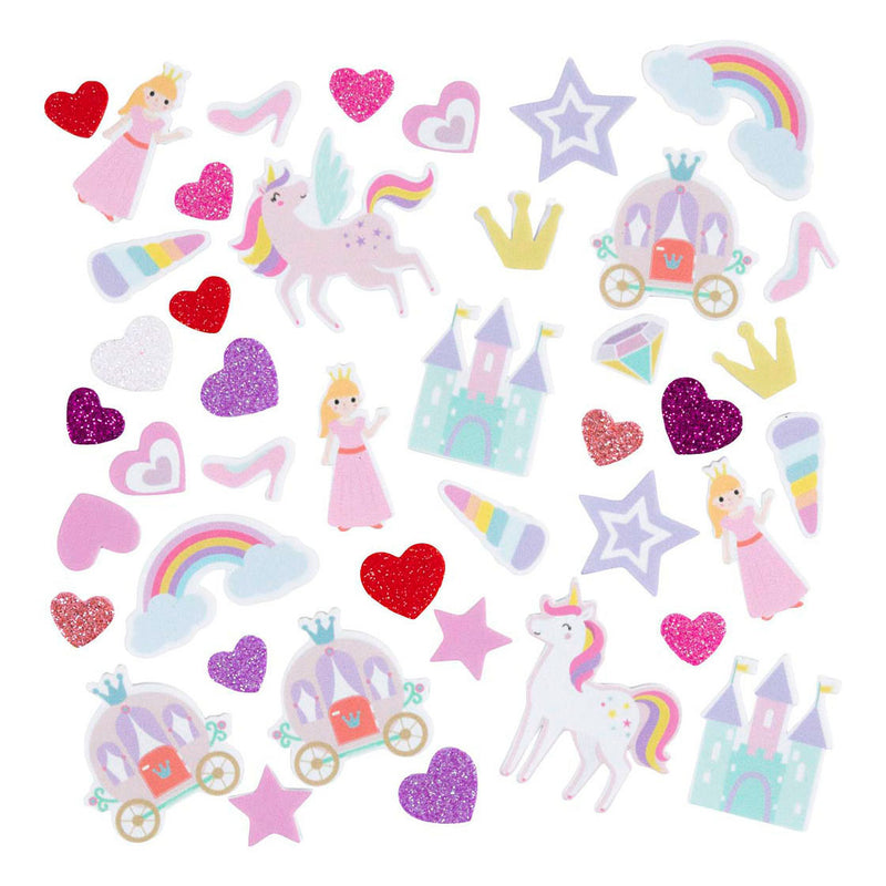 Load image into Gallery viewer, Creativ company foam stickers prinses en eenhoorn - 150st.
