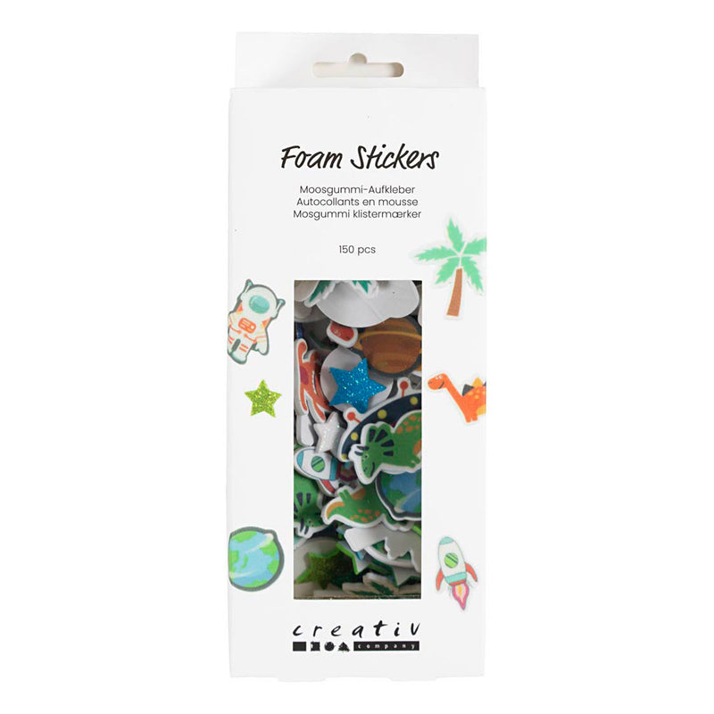 Load image into Gallery viewer, Creativ company foam stickers ufo en dinosaurus - 150st.
