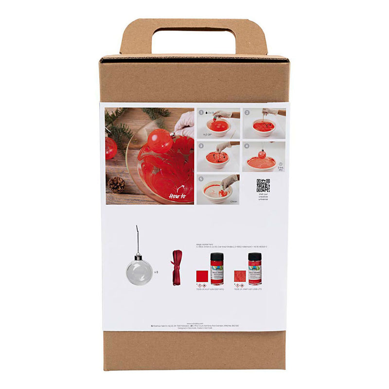 Load image into Gallery viewer, Creativ company hobbyset kerstballen marmeren
