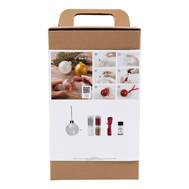Load image into Gallery viewer, Creativ company hobbyset kerstballen glitter
