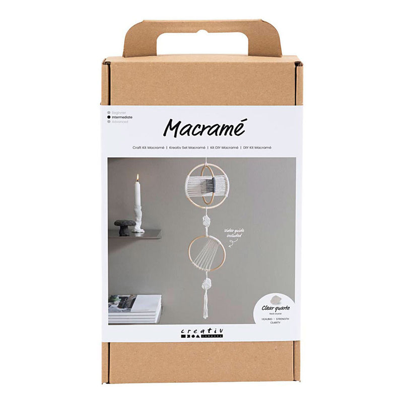 Afbeelding laden in galerijviewer, Creativ company http: www.cchobby.nl hobbyset-macrame-mobiel-grijs-off-white-1-doos
