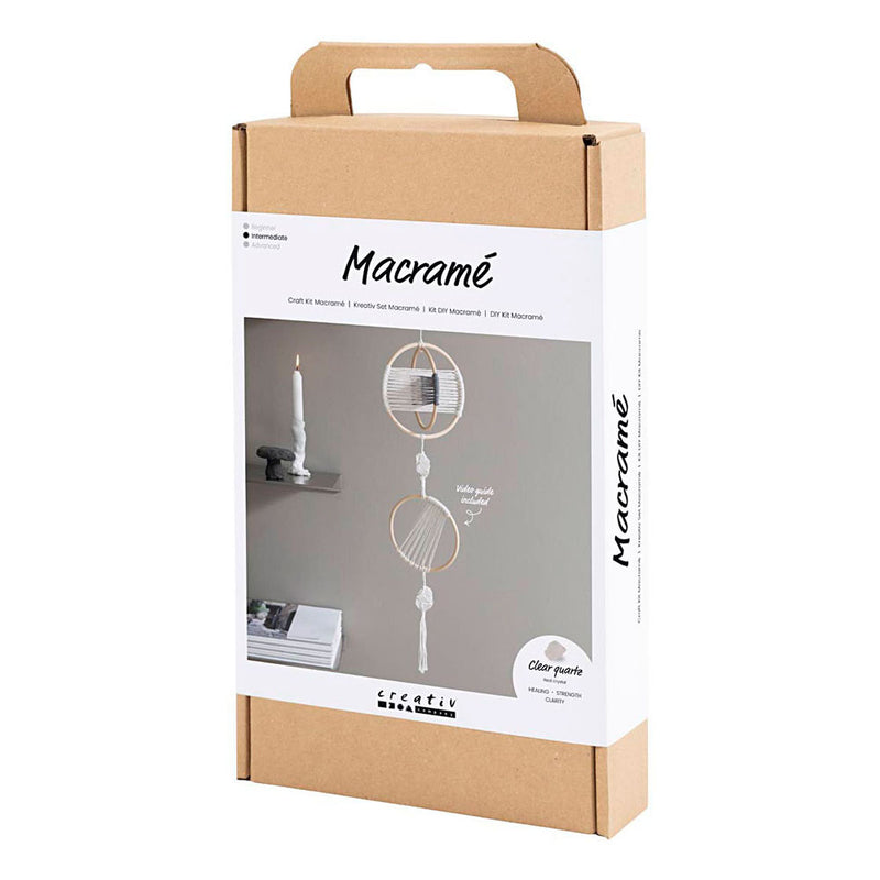 Afbeelding laden in galerijviewer, Creativ company http: www.cchobby.nl hobbyset-macrame-mobiel-grijs-off-white-1-doos
