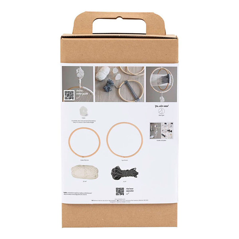 Afbeelding laden in galerijviewer, Creativ company http: www.cchobby.nl hobbyset-macrame-mobiel-grijs-off-white-1-doos
