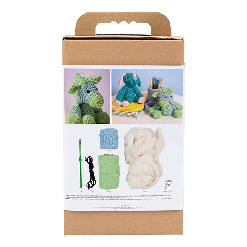 Afbeelding laden in galerijviewer, Creativ company https: www.cchobby.nl hobbyset-amigurumi-zebra-lichtblauw-lichtgroen-1-doos
