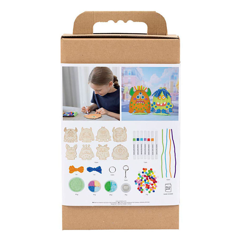 Afbeelding laden in galerijviewer, Creativ company http: www.cchobby.nl hobbyset-decoratie-monsters-kleurrijk-vrolijke-kleuren-sterke-kleuren-1-doos
