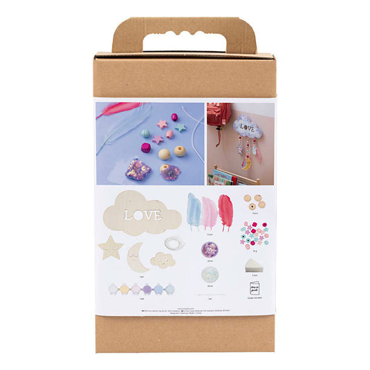 Creativ company http: www.cchobby.nl hobbyset-decoratie-wolk-maan-ster-glitterkleuren-pastelkleuren-1-doos