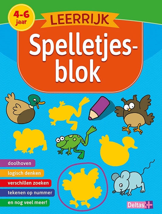Deltas leerrijk spelletjesblok (4-6 j.)