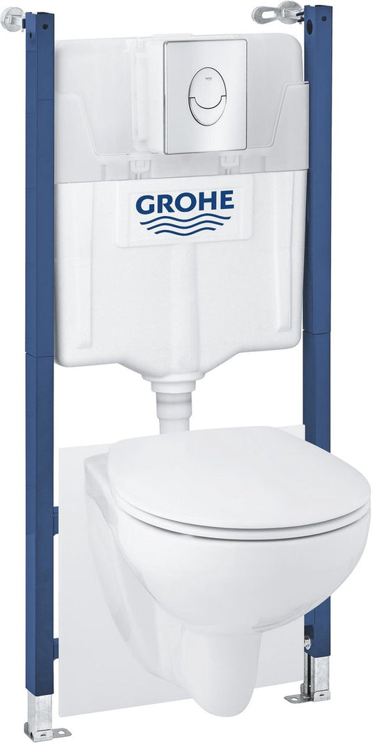 Grohe bau ceramic wandcloset met toiletbril – randloos – keramiek