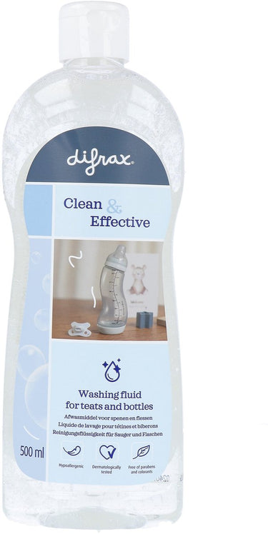 Difrax neutral baby afwasmiddel voor babyflessen en fopspenen - 500 ml