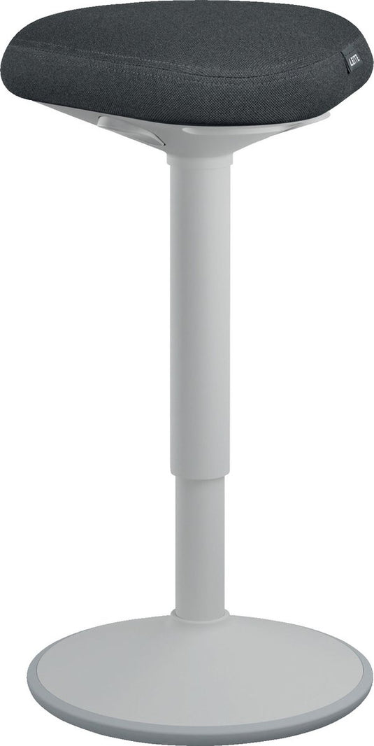 Leitz ergo active zit sta kruk met comfortzitting - bureaukruk - ergonomische kruk - grijs