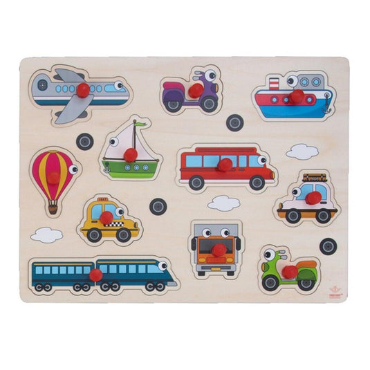 Engelhart noppenpuzzel voertuigen