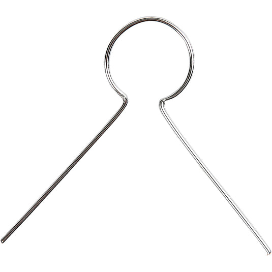 Creativ company metalen hanger - verzilverd, 50st.