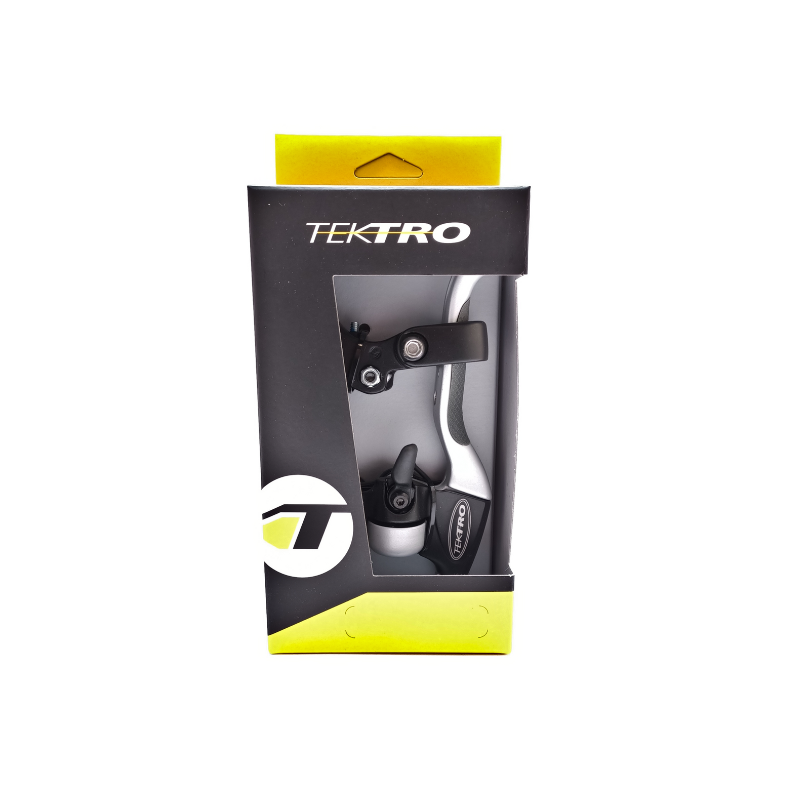 Tektro CL530TS+CL533RT Rollerbrake brake lever set 4-finger black/satin with bell (hang packaging)