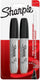 Sharpie permanente markers | beitelpunt | zwart | 2 stuks