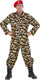 Finidi leger oorlog kostuum | rambo soldaat | volwassen man | medium | carnaval kostuum | verkleedkleding