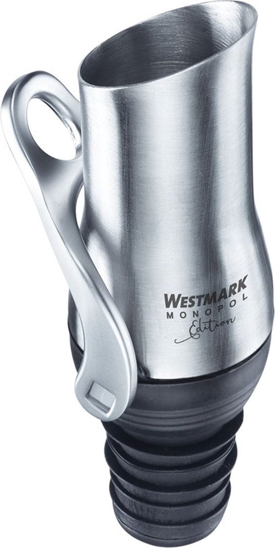 Westmark schenktuit met sluitmechanisme, monopol edition, roestvrij staal siliconen, luca, zilver zwart, 61863360