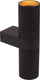 Lucide clubs - wandspot wandlamp - 2xgu10 - zwart