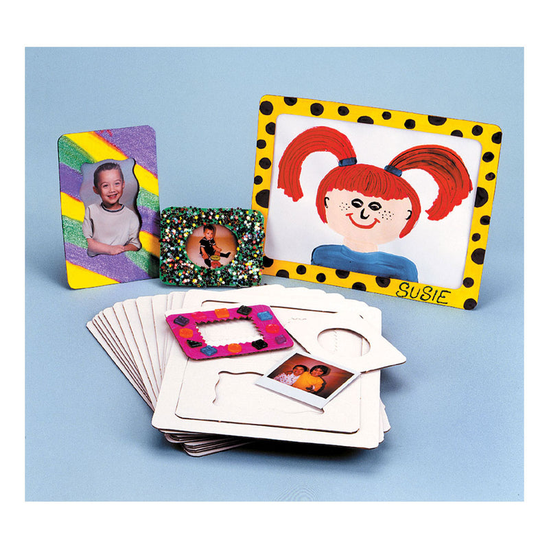 Load image into Gallery viewer, Colorations knutselset fotolijstjes karton 48 stuks multicolor.
