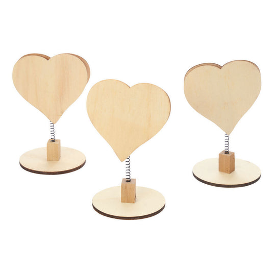 Colorations - versier je houten memoclip hart, 12st.