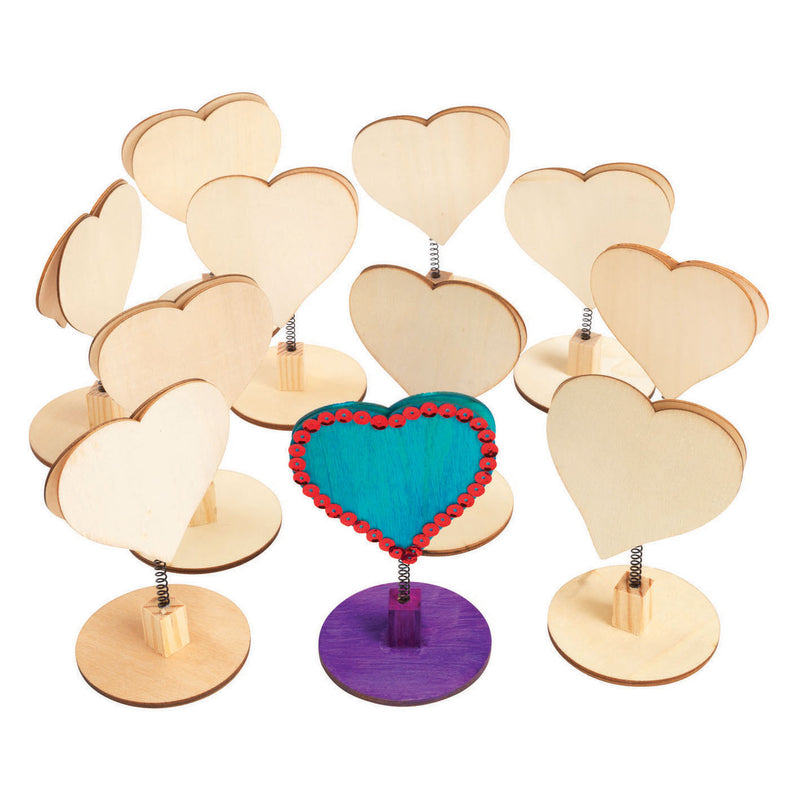 Load image into Gallery viewer, Colorations - versier je houten memoclip hart, 12st.
