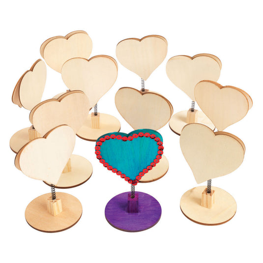 Colorations - versier je houten memoclip hart, 12st.