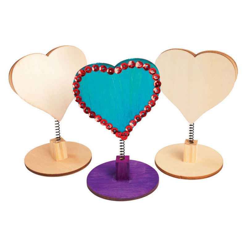 Load image into Gallery viewer, Colorations - versier je houten memoclip hart, 12st.
