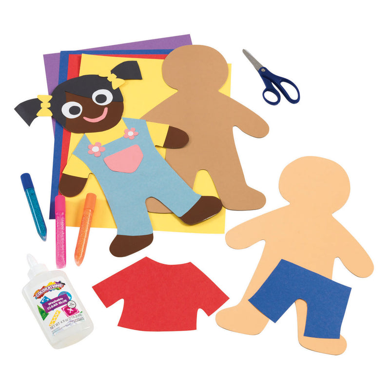 Load image into Gallery viewer, Colorations - colours like me grote mensen vormen, set van 24 (4 kleuren)
