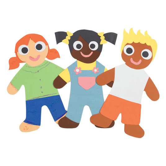 Colorations - colours like me grote mensen vormen, set van 24 (4 kleuren)