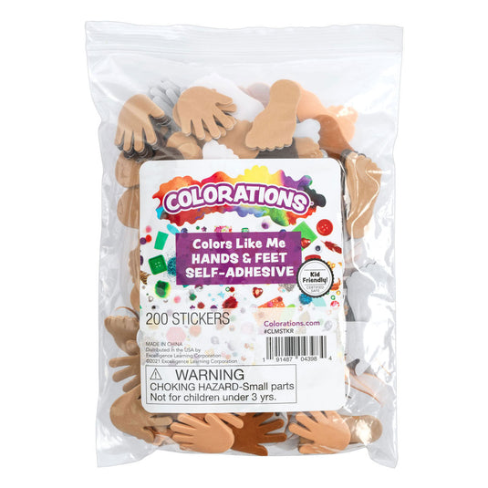 Colorations - colours like me handen en voeten foamstickers, 200st.