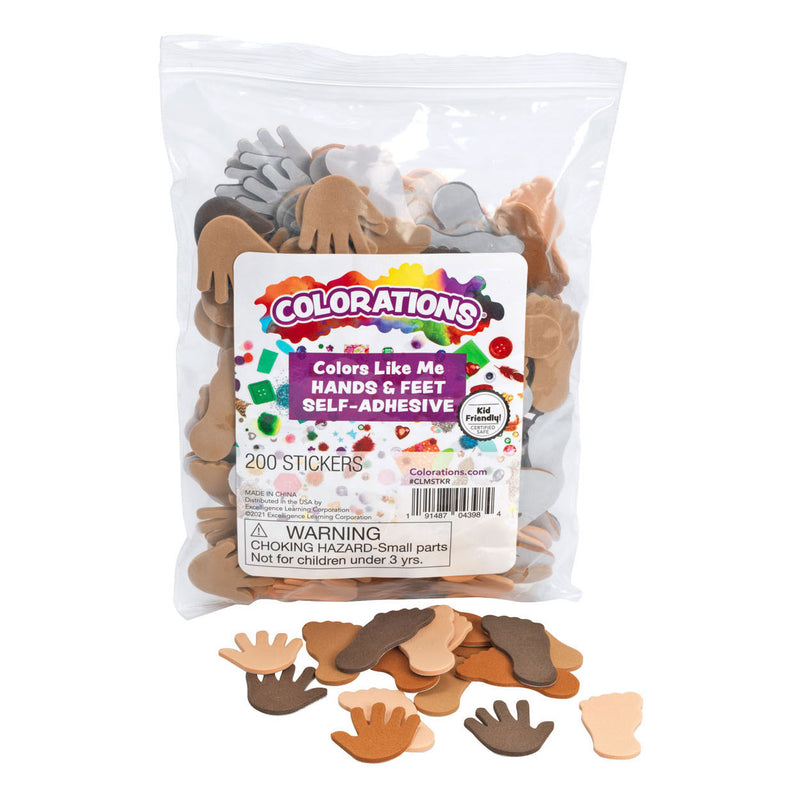 Load image into Gallery viewer, Colorations - colours like me handen en voeten foamstickers, 200st.
