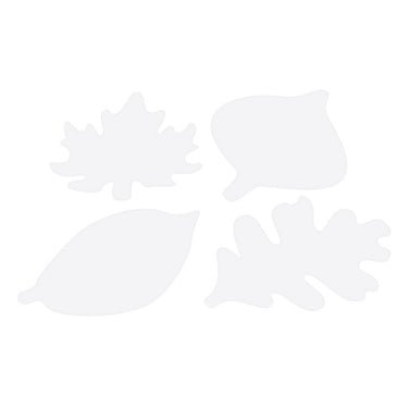 Colorations - jumbo knutsel bladeren karton, 24 stuks