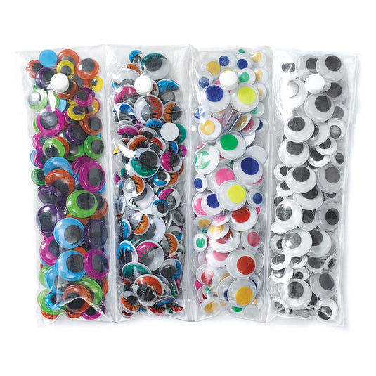 Colorations - wiebelende oogjes mix, 500st.