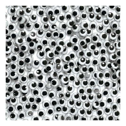 Colorations - wiebelende oogjes zwart, 1000st.