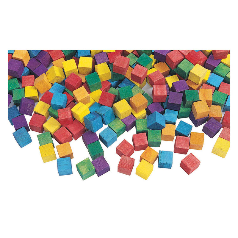 Load image into Gallery viewer, Colorations - gekleurde houten kubus blokjes, 196st.
