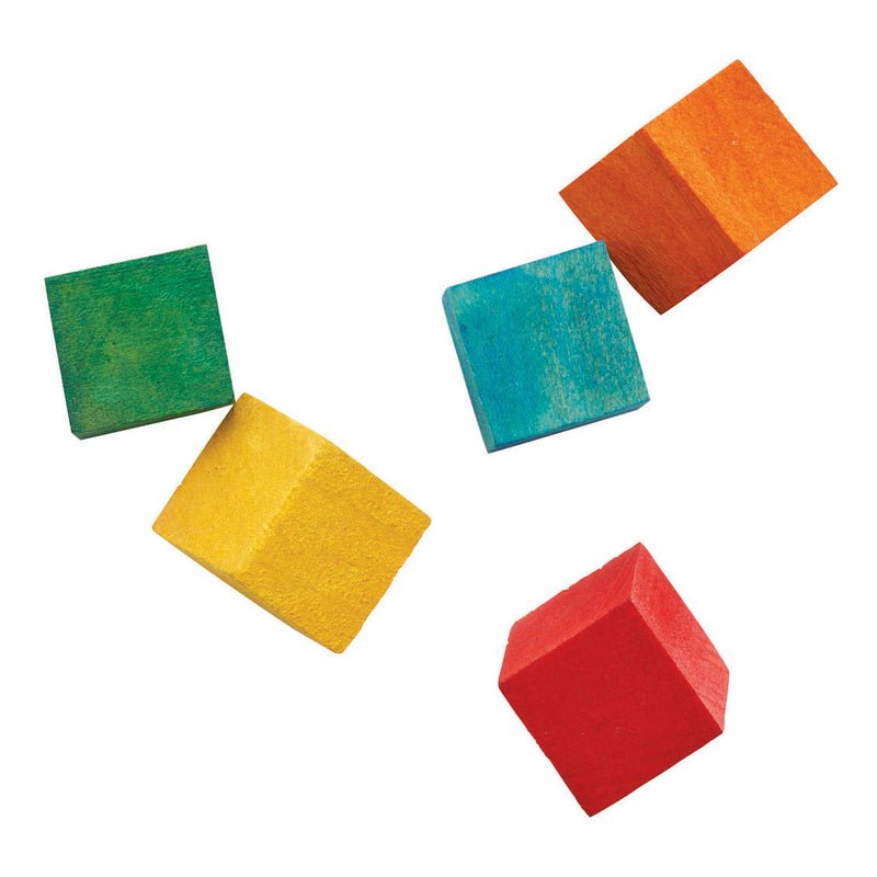 Load image into Gallery viewer, Colorations - gekleurde houten kubus blokjes, 196st.
