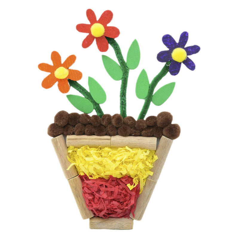 Load image into Gallery viewer, Colorations - houten daisy bloemen klein, 20st.
