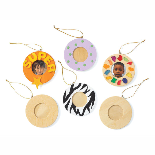 Colorations versier je eigen houten fotolijst hanger, set van 12 stuks