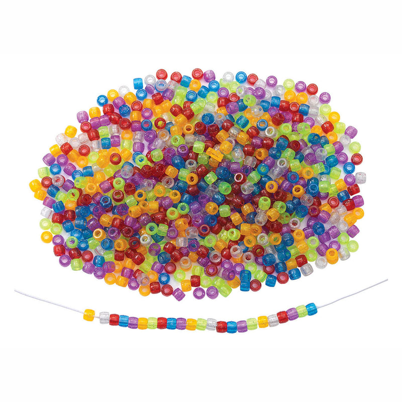 Load image into Gallery viewer, Colorations - glitter rijgkralen kleur in zak, 453 gram
