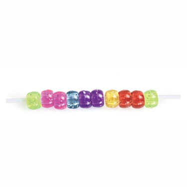 Colorations - glitter rijgkralen kleur in zak, 453 gram
