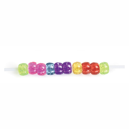 Colorations - glitter rijgkralen kleur in zak, 453 gram