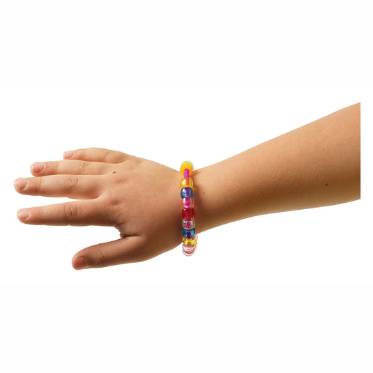 Colorations - rijgkralen armbanden met sluiting, set van 24