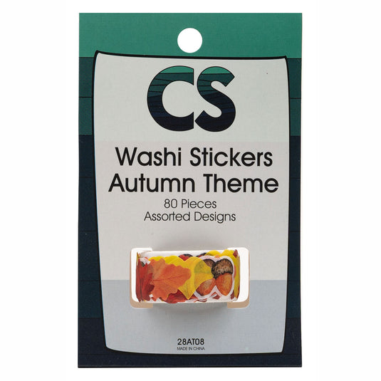 Colorations - washi stickers herfstthema op rol, 80st.