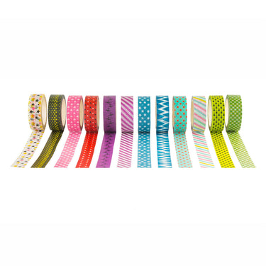 Colorations - washi tape patronen, 12 x 975cm.