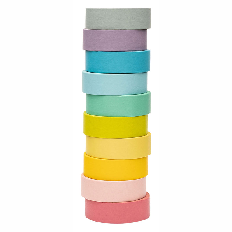 Load image into Gallery viewer, Colorations - washi tape pastel kleuren, set van 10
