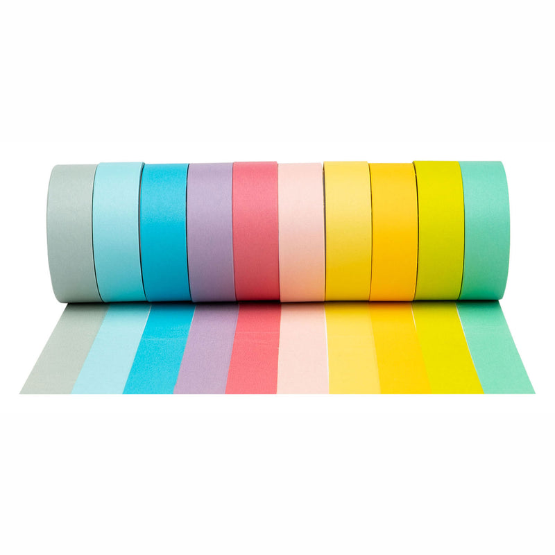 Load image into Gallery viewer, Colorations - washi tape pastel kleuren, set van 10
