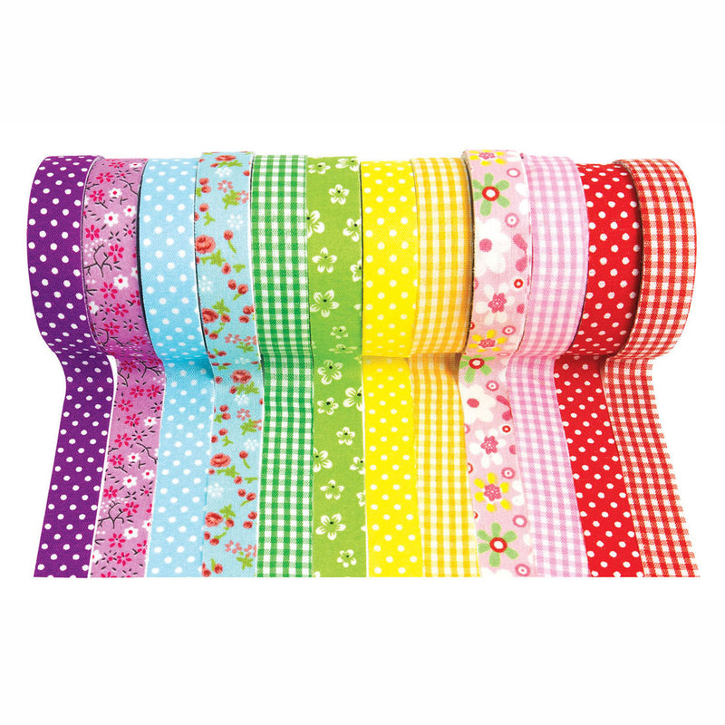 Load image into Gallery viewer, Colorations - tape stof en patronen, set van 12
