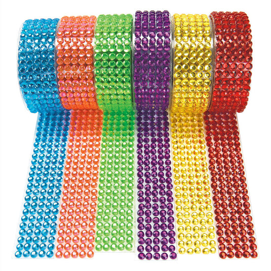 Colorations - tape kunststof edelstenen kleur, set van 6