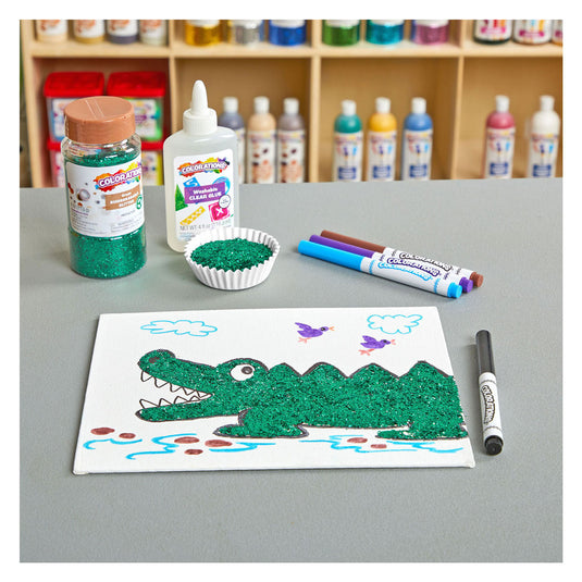 Colorations - biologische afbreekbare glitter - groen, 113 gram