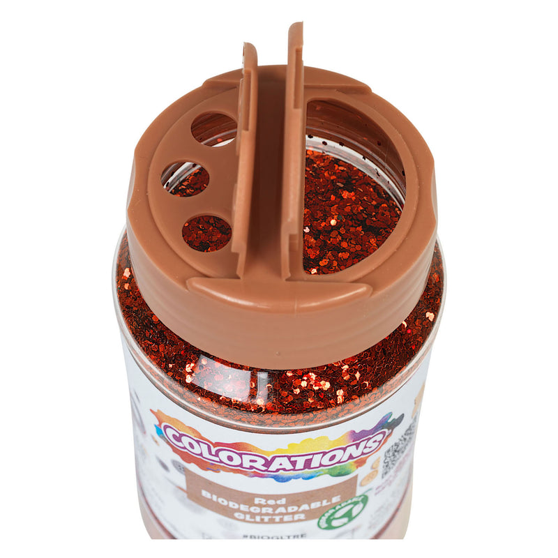 Load image into Gallery viewer, Colorations - biologische afbreekbare glitter - rood, 113 gram

